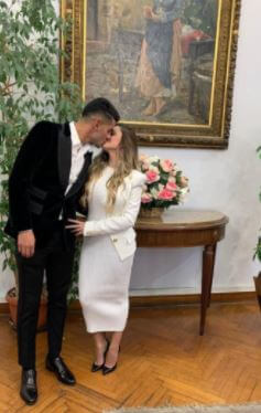 Karen Cavaller with her husband Cristian Romero vowed to be together forever as a husband and wife in 2020.